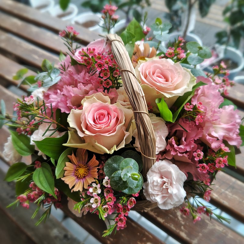 arrangement くすみピンク | fleur-hanamoto フルール花もと