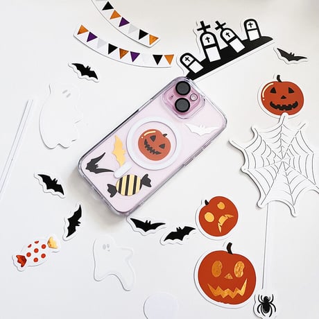 静電気でくっつく! ウォールステッカー　ハロウィン