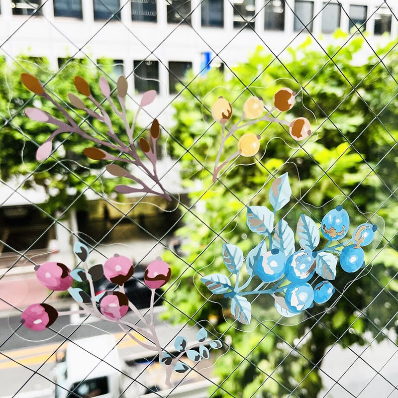 静電気でくっつく! ウォールステッカー 秋の落ち葉 | ICHIKUDO STORE