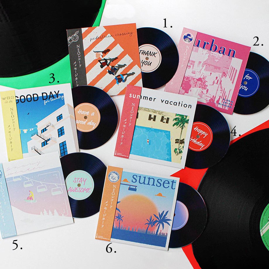 NEOレコード メッセージカード | ICHIKUDO STORE