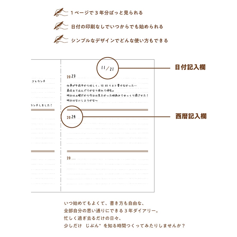 365 365 365 -3years diary- | ICHIKUDO STORE