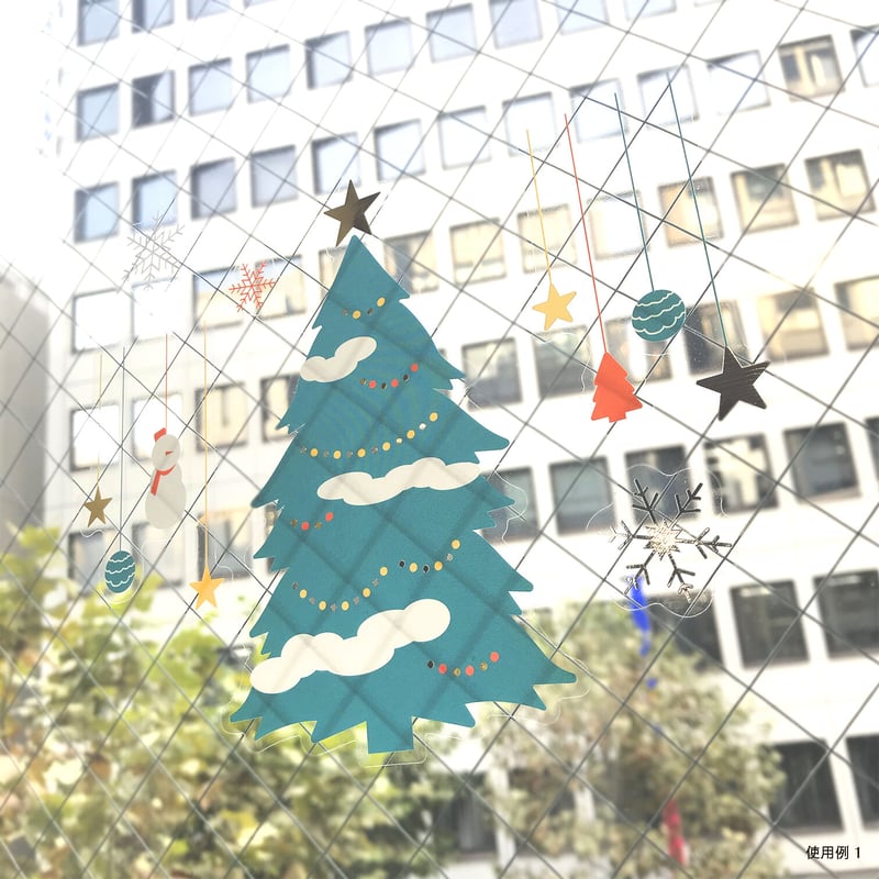 静電気でくっつく! ウォールステッカー クリスマス | ICHIKUDO STORE