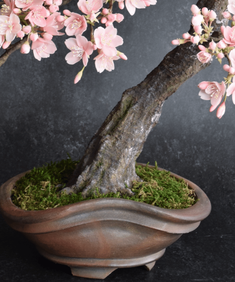 硝子工芸 盆栽 花 インテリア 梅 桜 美術品 アート 硝子工芸 盆栽 花 インテリア 梅 桜 美術品 アート 美術品