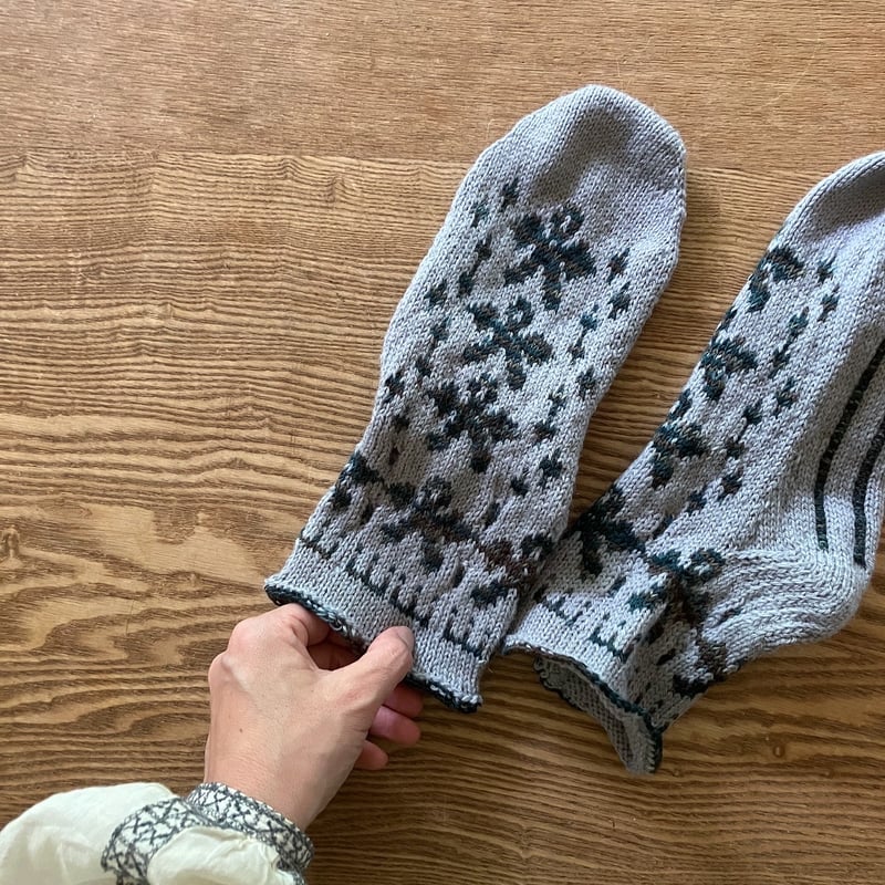 編み物パターン sumire socks 1 | sunao knitting