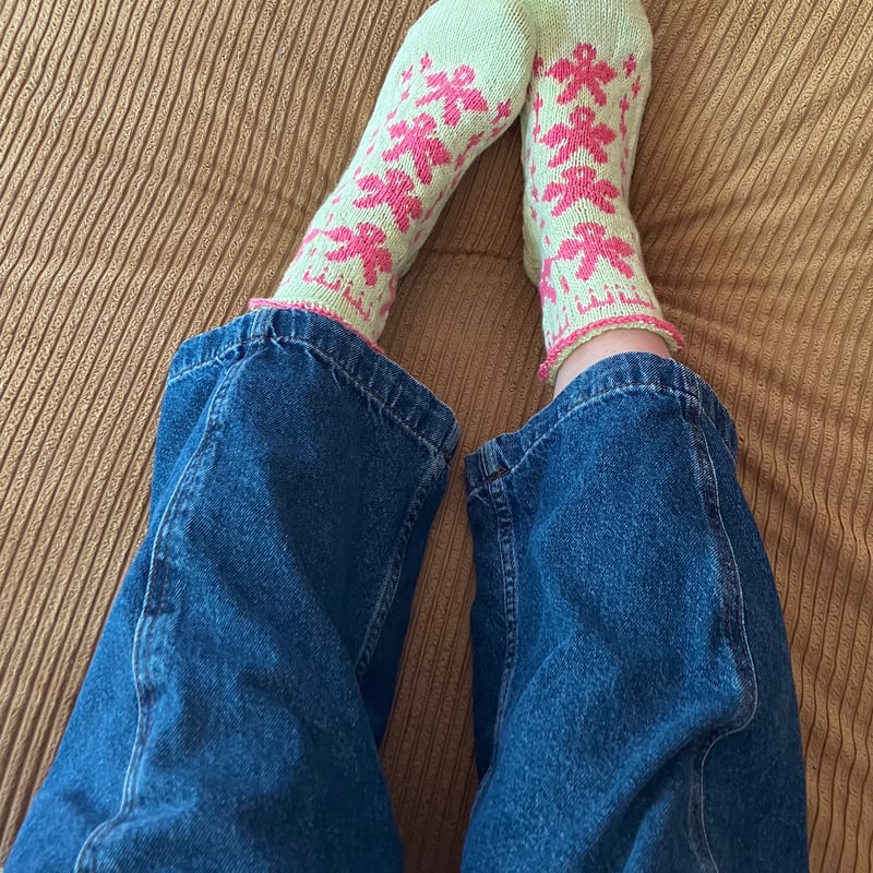 編み物パターン sumire socks 1 | sunao knitting