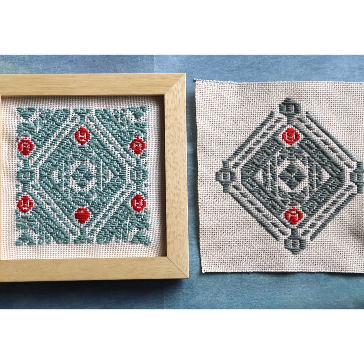 ナナリン　塩鶴るりこ　絵唐津小付２つ fit=scale-down,w=1200