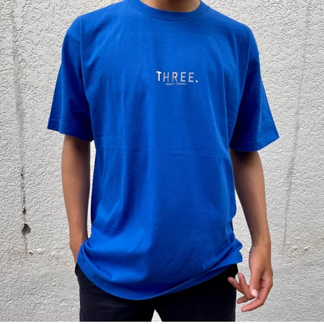 Silver logo T-shirt［Royal blue］
