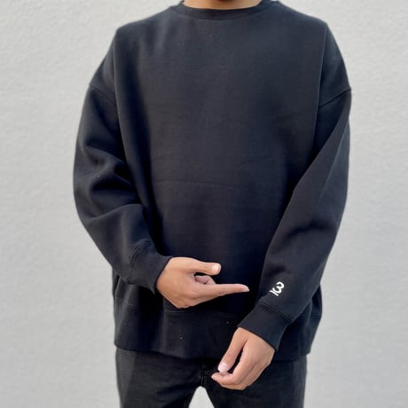 《再入荷可》THREE  sweat(Black)