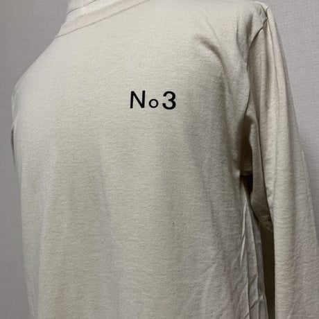 THREE  No. long sleeve T-shirt(Sand Beige)