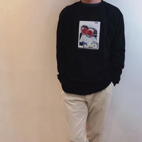 Kosuke Kawamura×three collage long sleeve  T-shirt