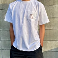 THREE×Kosuke Kawamura pocket Tee(white)