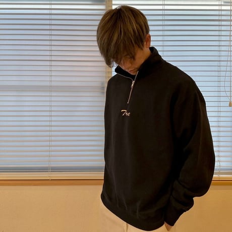 《再入荷》ハーフジップスウェット
