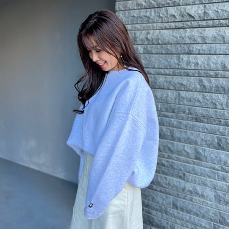 《再入荷可》THREE  sweat (light gray)