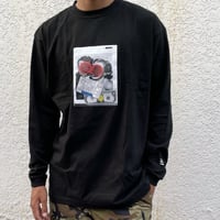 Kosuke Kawamura×three collage long sleeve  T-shirt