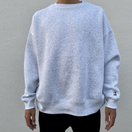 《再入荷可》THREE  sweat (light gray)