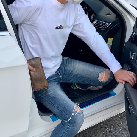 Gold Logo long sleeve(White)