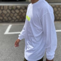 THREE Neon long sleeve(White)