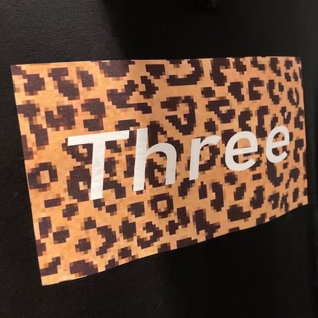 THREE leopard hoodie