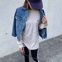 THREE  No. long sleeve T-shirt(Sand Beige)