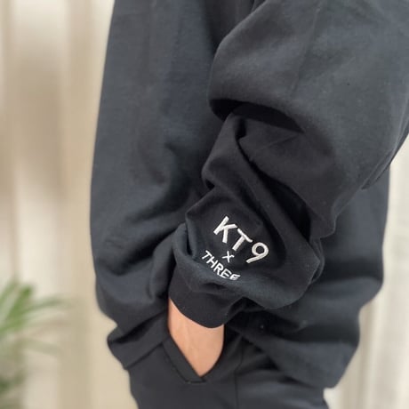KT9×THREE long sleeve(Black)