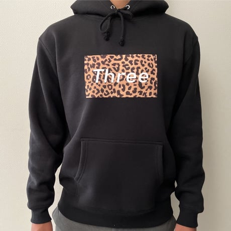 THREE leopard hoodie