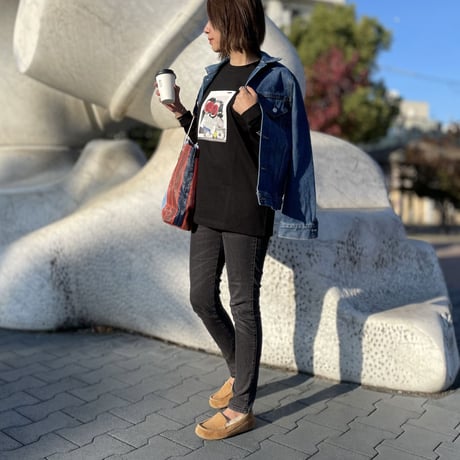 Kosuke Kawamura×three collage long sleeve  T-shirt