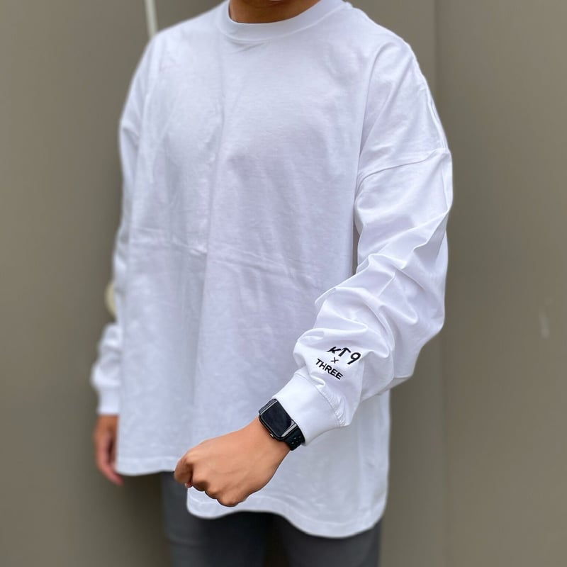 KT9×THREE long sleeve(White) | UNIFEED