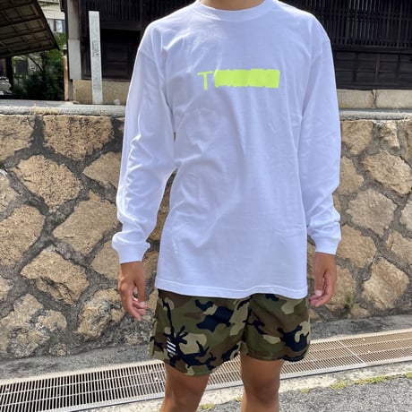 THREE Neon long sleeve(White)