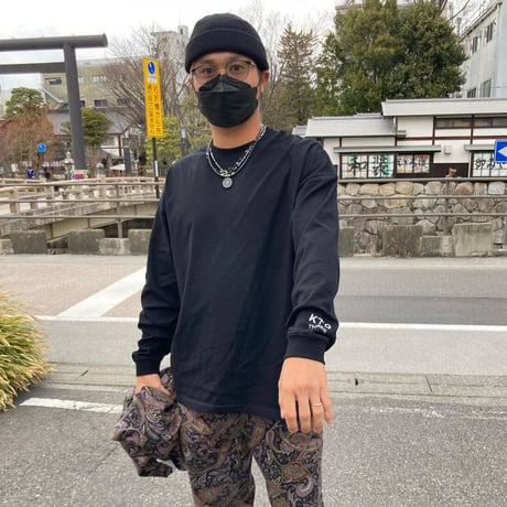KT9×THREE long sleeve(Black)