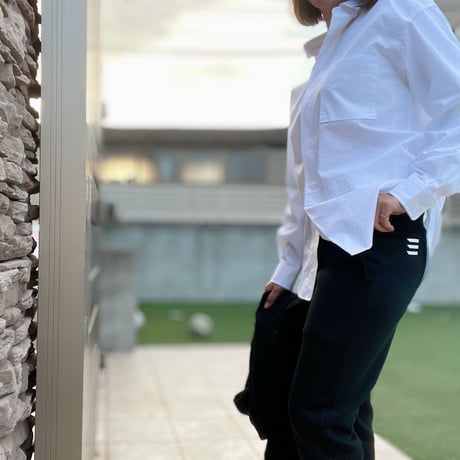 THREE  logo sweat pants