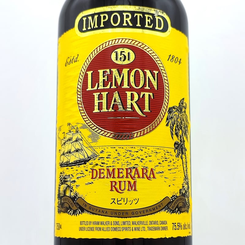 LEMON HART デメラララム 750ml 75.5% レモンハート 151 デメララ LEMON HART 151 DEMERARA RUM | ノ