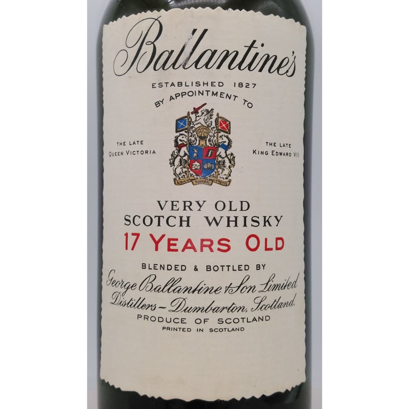 特級 バランタイン 17年 赤青旗 紋章 Ballantine's 17years old V 特級 バランタイン 17年 赤青旗 紋章 Ballantine's 17years old V