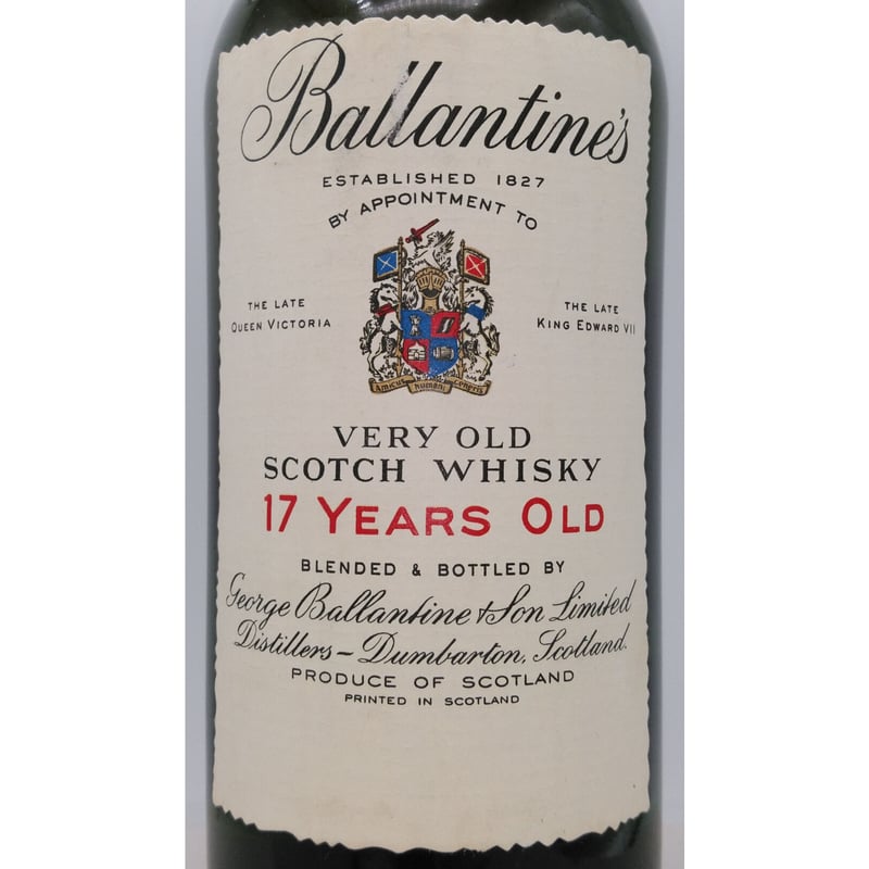 特級 バランタイン 17年 赤青旗 紋章 Ballantine's 17years old V...