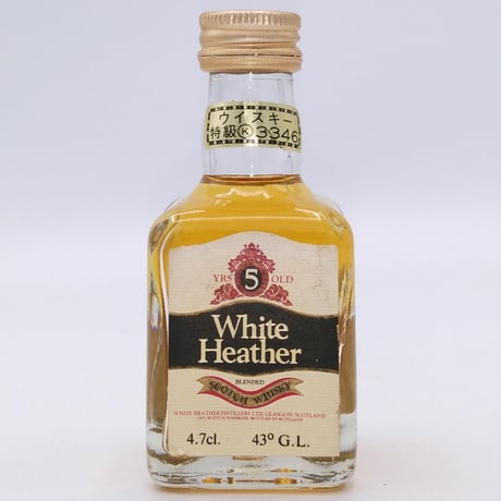 特級 ホワイトヘザー 5年　White Heather 5years old SCOTCH WHISKY