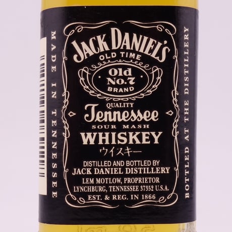 ジャックダニエル　JACK DANIEL'S OLD TIME Old No.7 BRAND TENNESSEE WHISKEY
