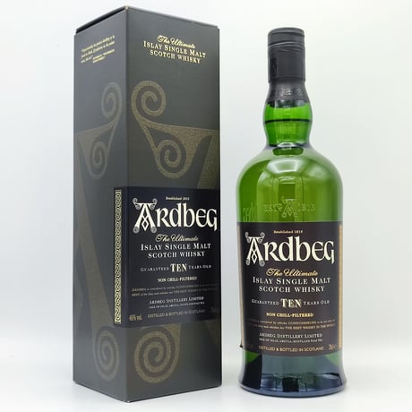 アードベッグ 10年　Ardbeg 10years old The Ultimate ISLAY SINGLE MALT SCOTCH WHISKY NON CHILL-FILTERED
