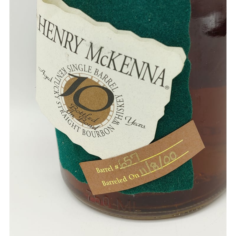 HENRY McKENNA SINGLE BARREL 10years old Kentuck