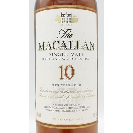 ザ マッカラン 10年　The MACALLAN 10years old SINGLE MALT HIGHLAND SCOTCH WHISKY