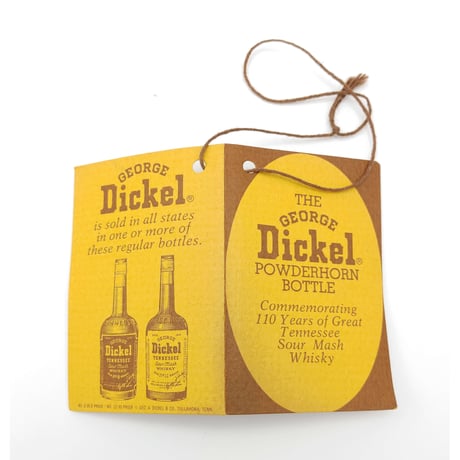 ジョージ ディッケル 110周年記念 パウダーホーン ボトル　GEORGE Dickel 110th ANNIVERSARY POWDER HORN BOTTLE