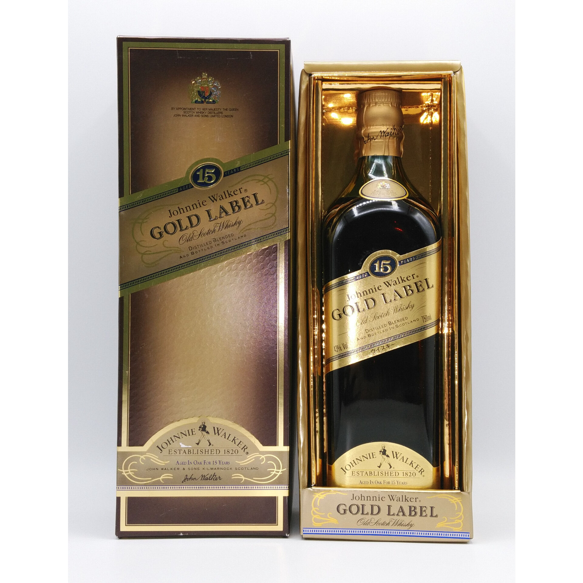 ジョニーウォーカーゴールドラベル15年750ml2本 original