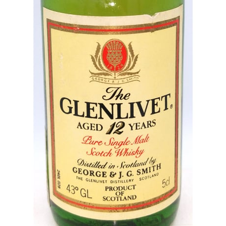 グレンリベット 12年　The GLENLIVET 12years old Pure Single Malt Scotch Whisky