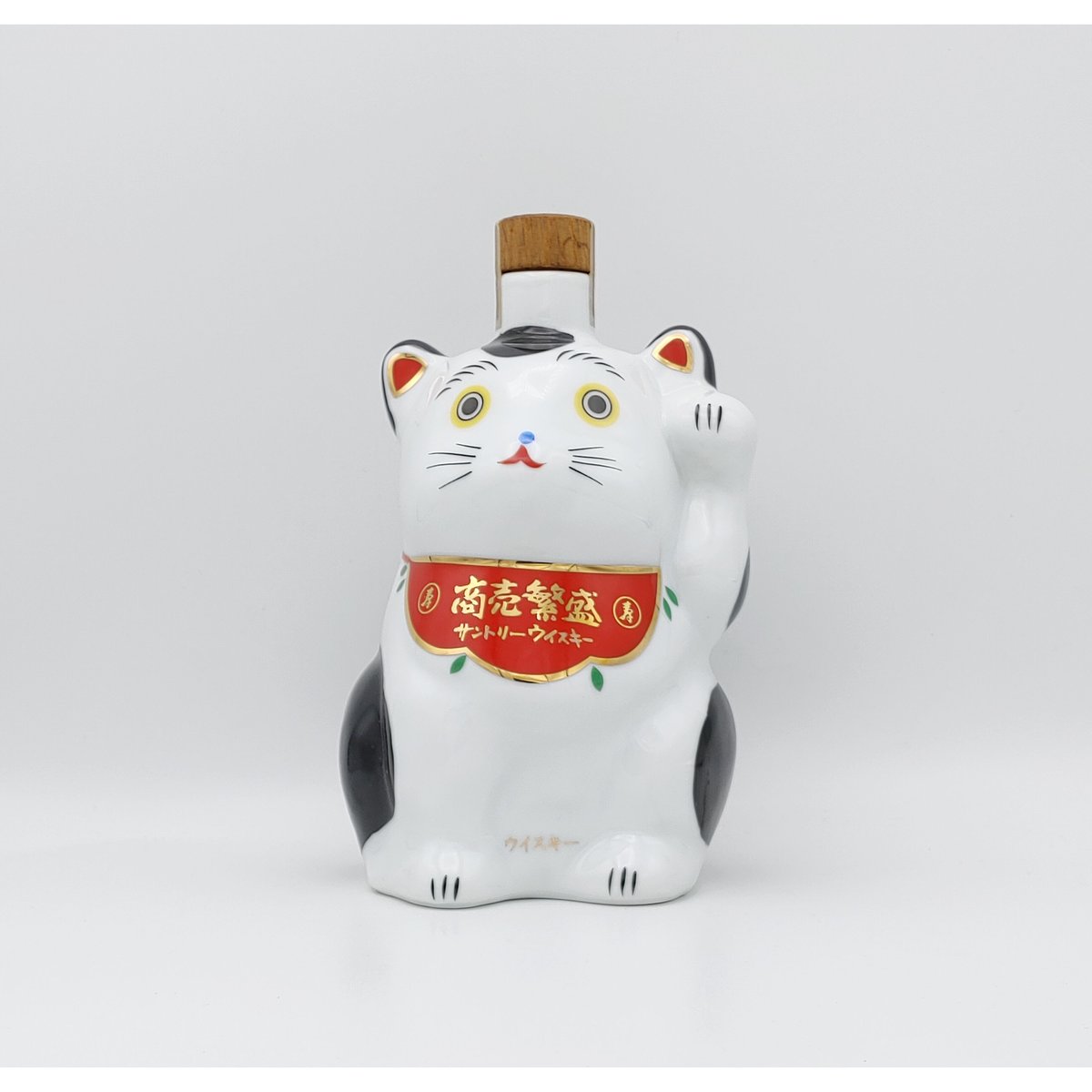 日本限定 サントリー ピュアモルト ウイスキー 山崎 商売繁盛〈まねき猫型 ウイスキー
