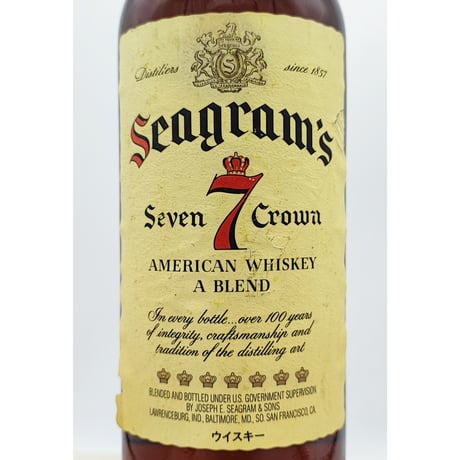 シーグラム セブンクラウン アメリカン ウイスキー　Seagram's Seven 7 Crown AMERICAN WHISKEY A BLEND