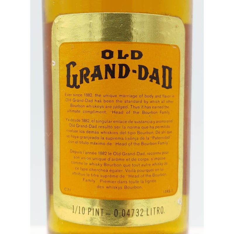 オールドグランダッド 86プルーフ OLD GRAND-DAD 86PROOF KENTUCK