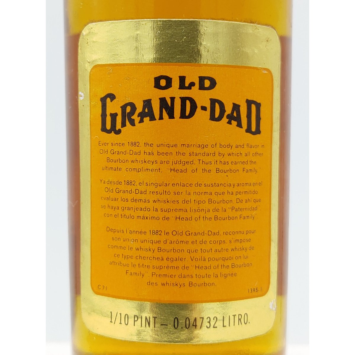 オールドグランダッド 86プルーフ OLD GRAND-DAD 86PROOF KENTUCK オールドグランダッド 86プルーフ OLD GRAND-DAD 86PROOF KENTUCK