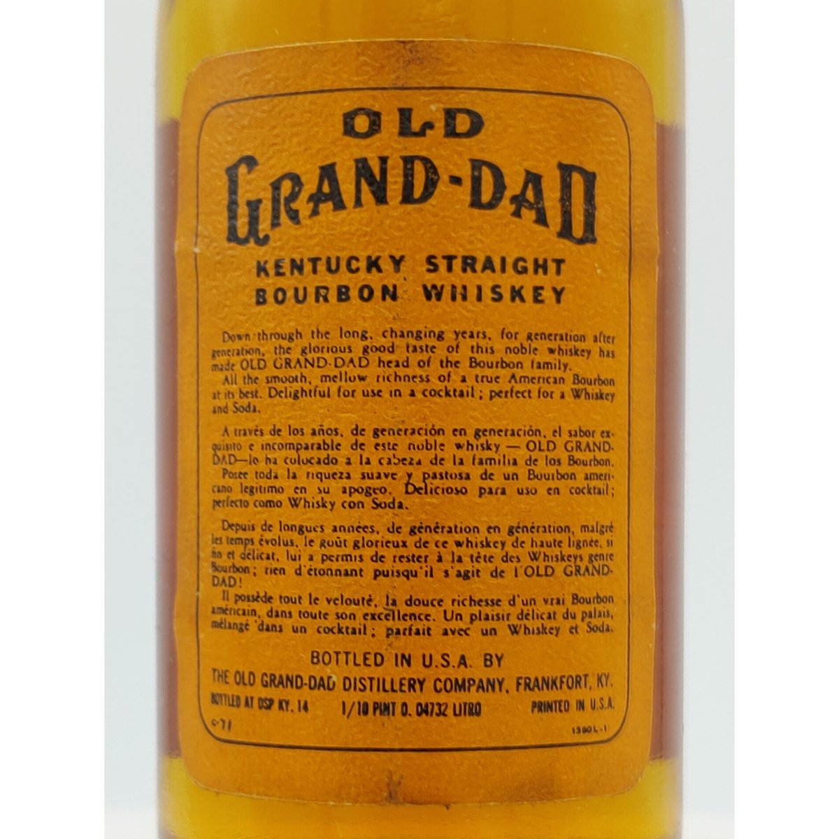 オールドグランダッド 86プルーフ OLD GRAND-DAD 86PROOF KENTUCK