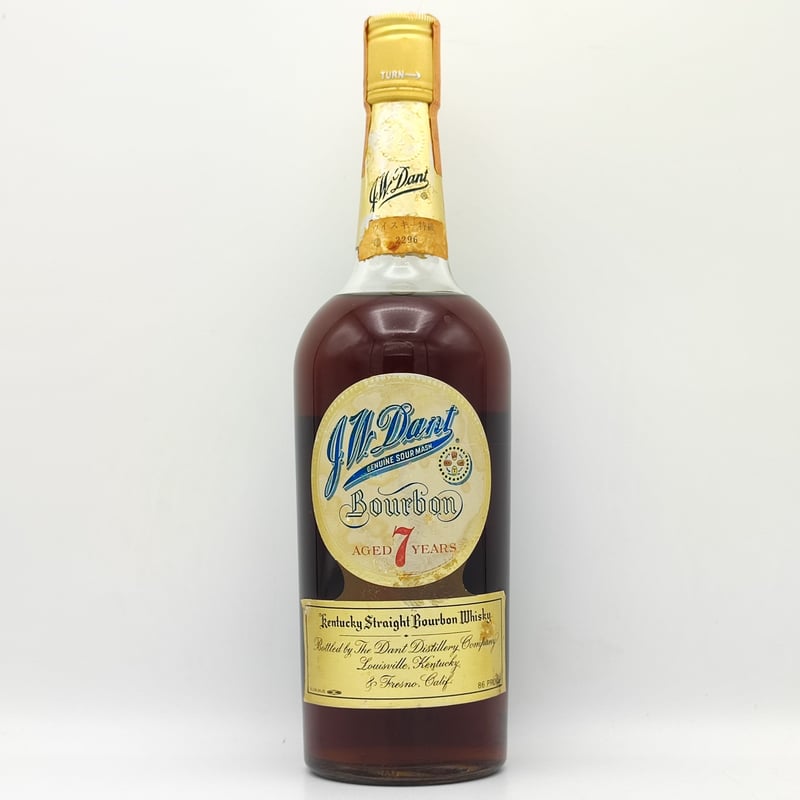 J W ダント　バーボン古酒　ウィスキー特級 特級 J.W.ダント 7年 J.W.Dant 7years old GENUINE SOUR