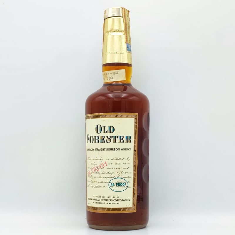 古酒未開栓オールド テイラー86プルーフ　OLDTAYLOR 86 PROOF 特級 オールドフォレスター OLD FORESTER 86 PROOF KENTUCKY ST