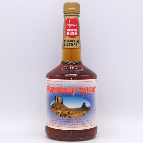 モニュメントバレー 12年　MONUMENT VALLEY 12years old KENTUCKY STRAIGHT BOURBON WHISKEY