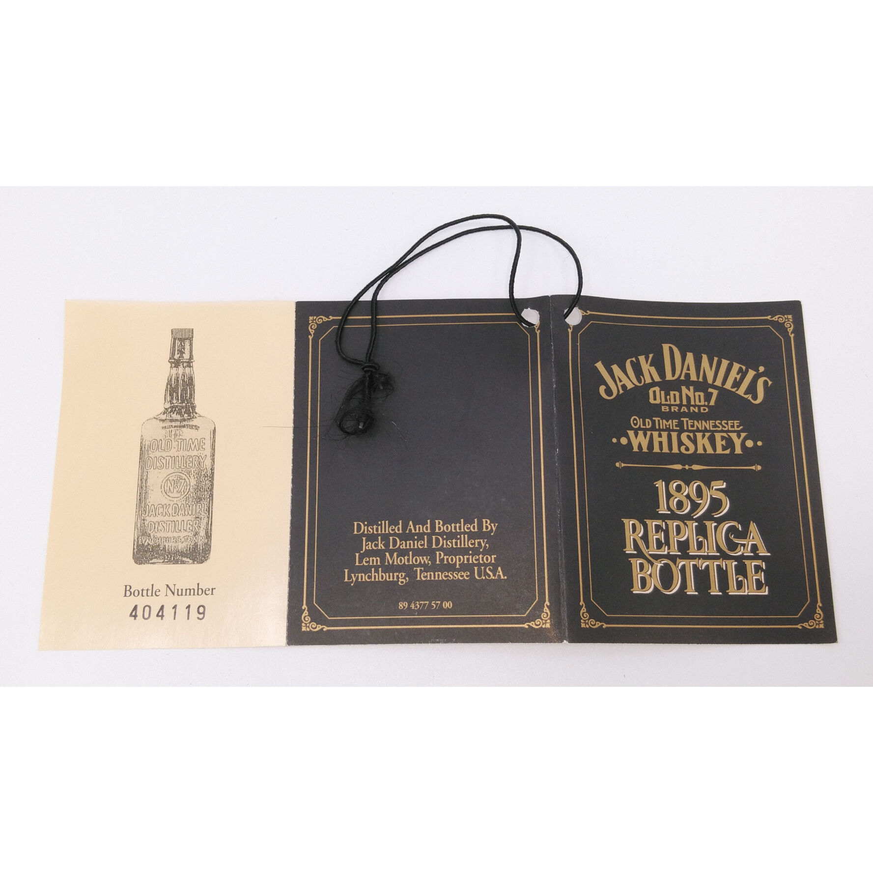 ジャックダニエル 1895 レプリカボトル JACK DANIEL'S OLD No.7 BR